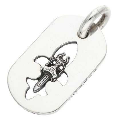 Chrome Hearts Small Flare Dagger Dog Tag 925 Size ONE SIZE