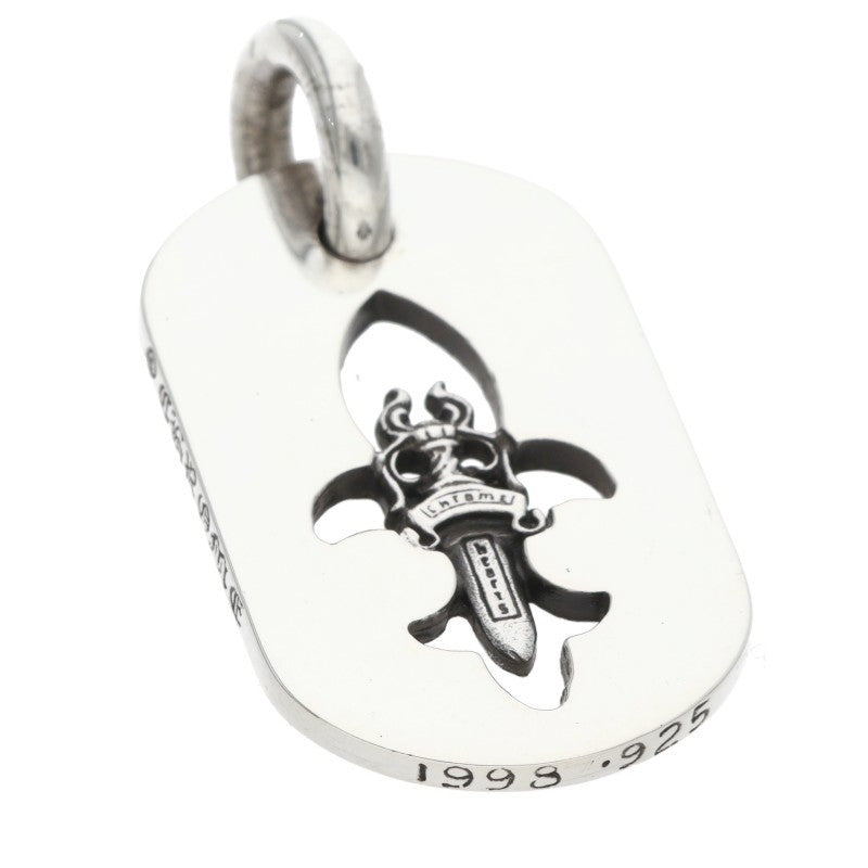 Chrome Hearts Small Flare Dagger Dog Tag 925 Size ONE SIZE