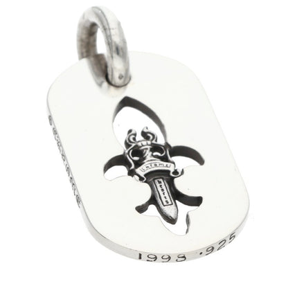 Chrome Hearts Small Flare Dagger Dog Tag 925 Size ONE SIZE