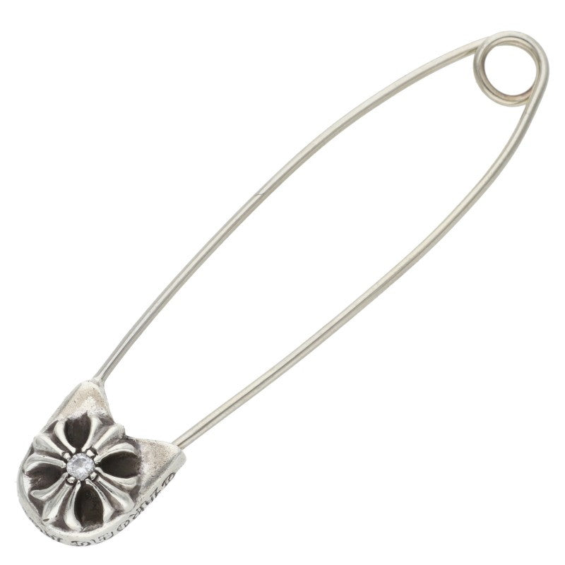 Chrome Hearts Large Safety Pin 1 Diamond 925 Size ONE SIZE