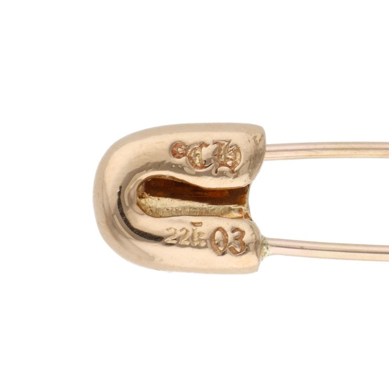 Chrome Hearts Small Safety Pin 22K Yellow Gold Size ONE SIZE