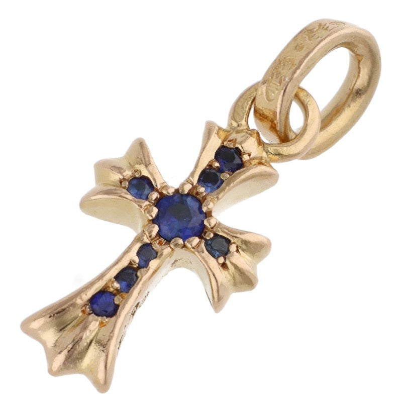 Chrome Hearts 22K Baby Fat Pave Blue Sapphire Charm