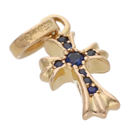 Chrome Hearts 22K Baby Fat Pave Blue Sapphire Charm