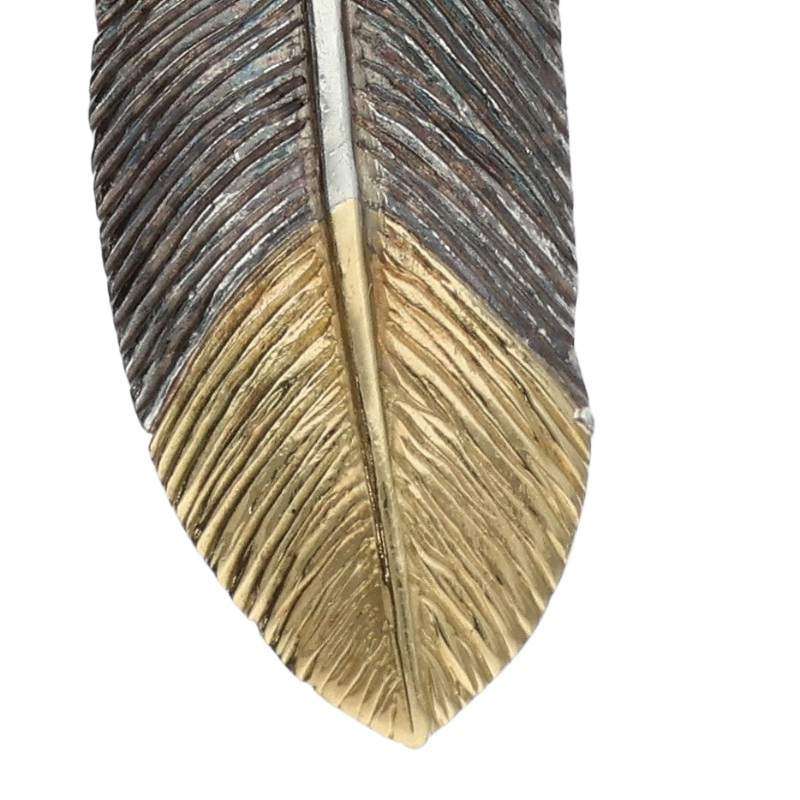REDMAN Eagle Head Feather Silver Gold Pendant Size ONE SIZE