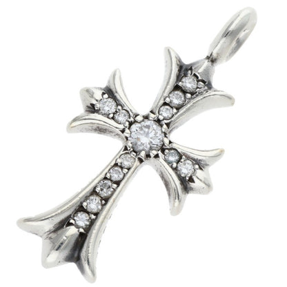 Chrome Hearts 925 Silver Tiny Diamond Pendant Size ONE SIZE