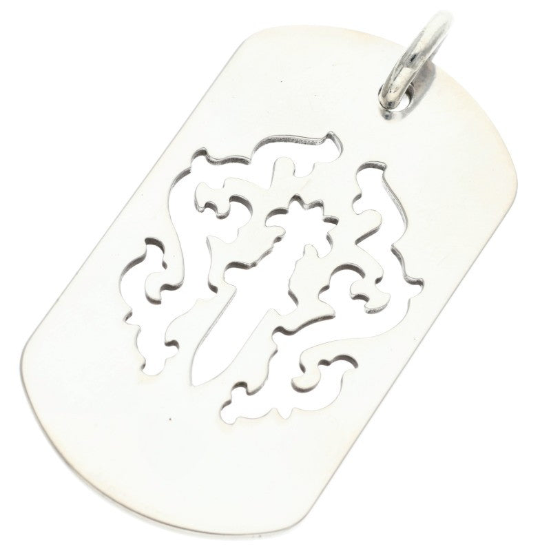 Chrome Hearts Dagger Cutout Large Dog Tag Size ONE Silver