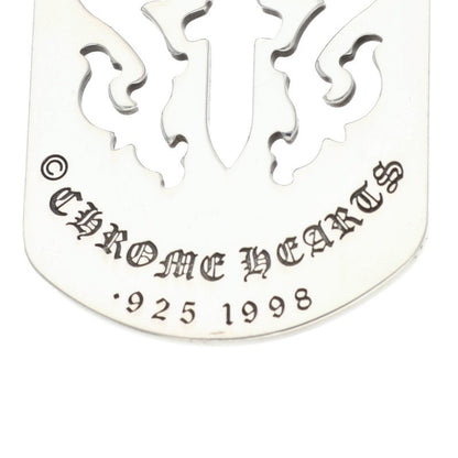 Chrome Hearts Dagger Cutout Large Dog Tag Size ONE Silver