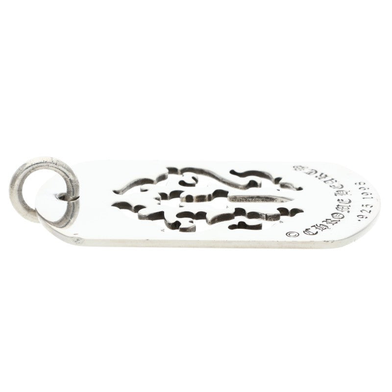 Chrome Hearts Dagger Cutout Large Dog Tag Size ONE Silver