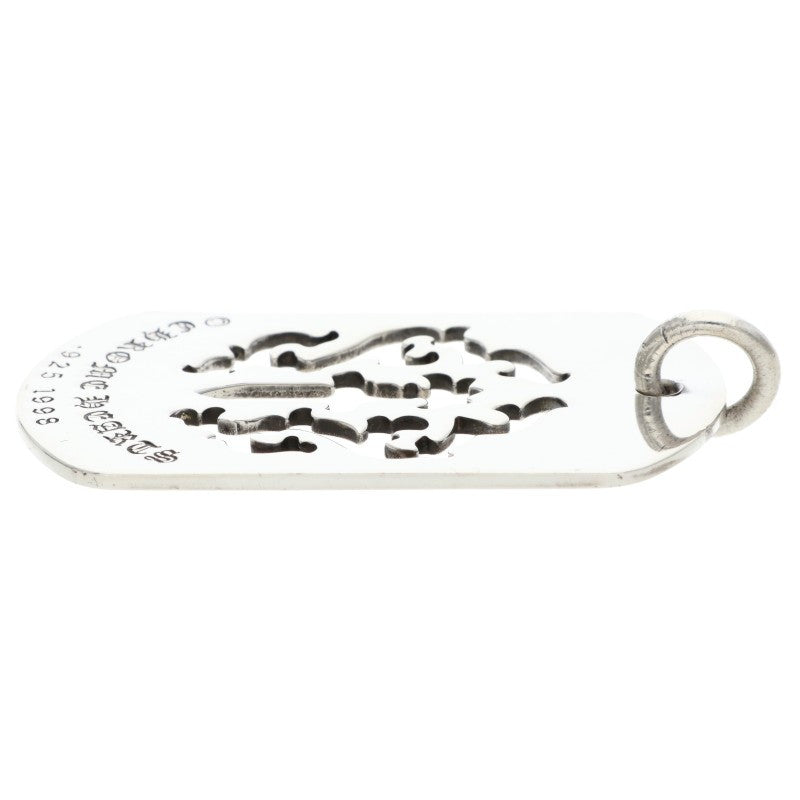Chrome Hearts Dagger Cutout Large Dog Tag Size ONE Silver