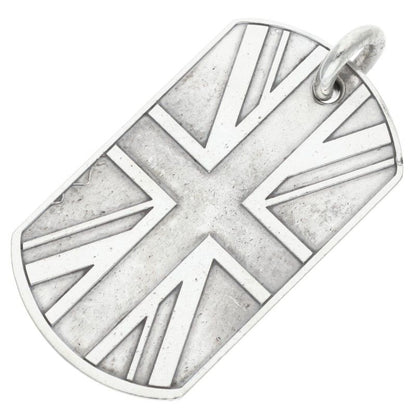 Chrome Hearts Large Union Jack Dog Tag Silver Size ONE SIZE