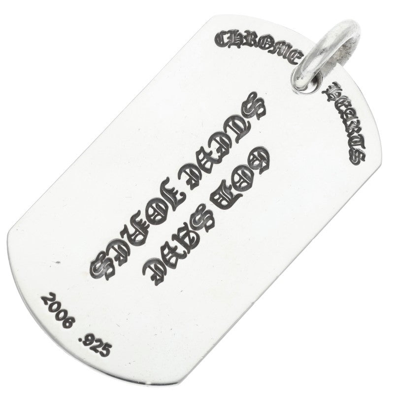 Chrome Hearts Large Union Jack Dog Tag Silver Size ONE SIZE