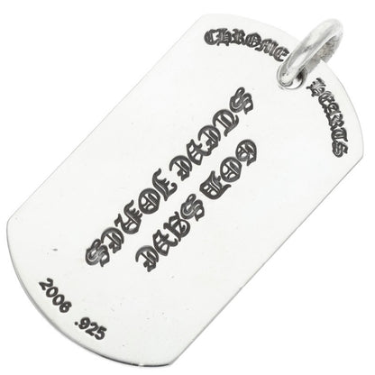 Chrome Hearts Large Union Jack Dog Tag Silver Size ONE SIZE