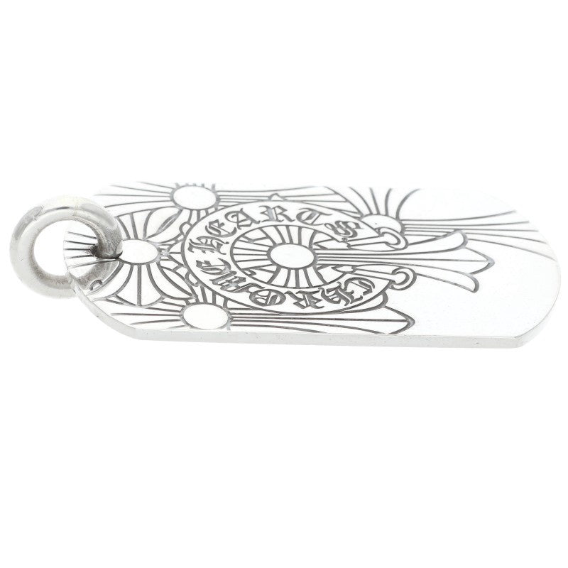 Chrome Hearts God Bless Large Dog Tag Silver Size ONE SIZE