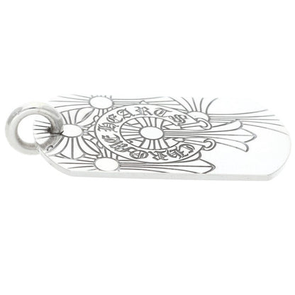 Chrome Hearts God Bless Large Dog Tag Silver Size ONE SIZE