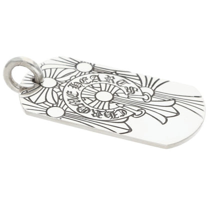 Chrome Hearts God Bless Large Dog Tag Silver Size ONE SIZE