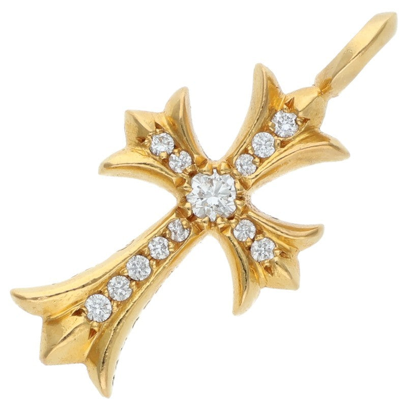 Chrome Hearts 22K Tiny Fat Cross Pave D Size ONE SIZE