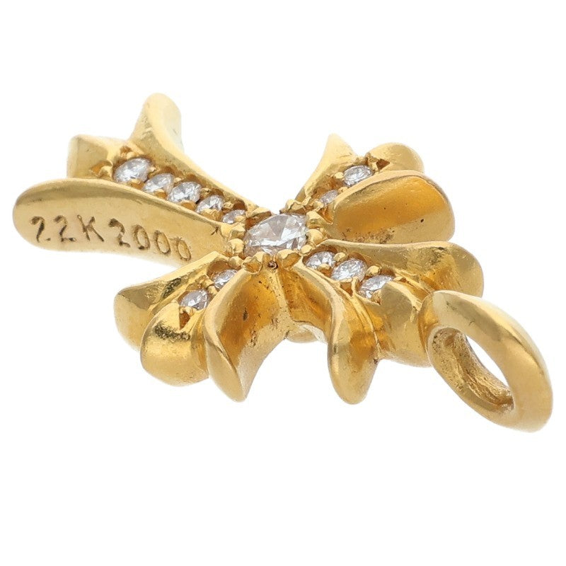 Chrome Hearts 22K Tiny Fat Cross Pave D Size ONE SIZE