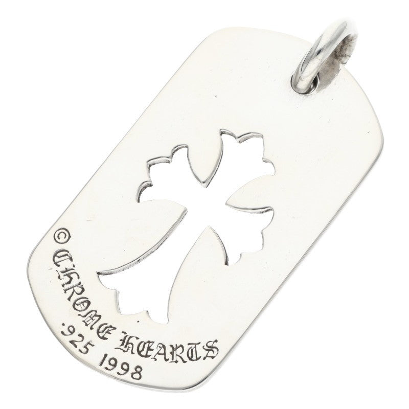 Chrome Hearts Cutout Cross Large Dog Tag Size ONE Silver