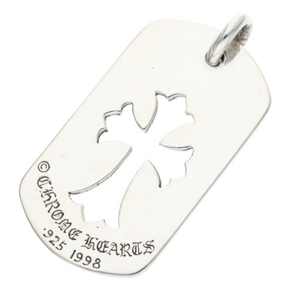 Chrome Hearts Cutout Cross Large Dog Tag Size ONE Silver