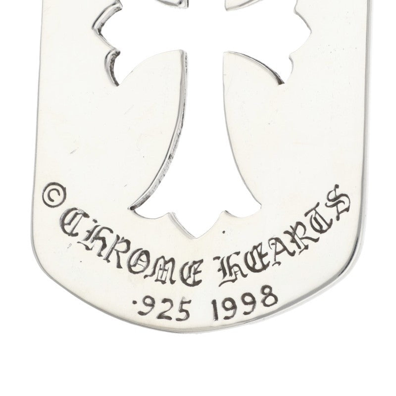 Chrome Hearts Cutout Cross Large Dog Tag Size ONE Silver
