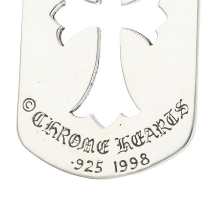 Chrome Hearts Cutout Cross Large Dog Tag Size ONE Silver