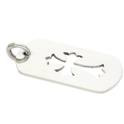 Chrome Hearts Cutout Cross Large Dog Tag Size ONE Silver