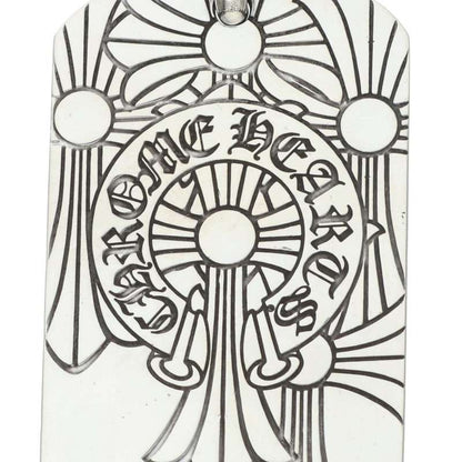 Chrome Hearts God Bless Large Dog Tag Silver Size ONE SIZE