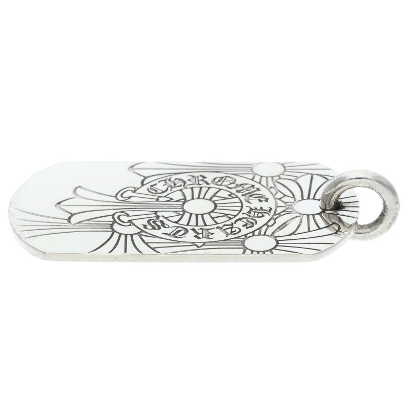 Chrome Hearts God Bless Large Dog Tag Silver Size ONE SIZE