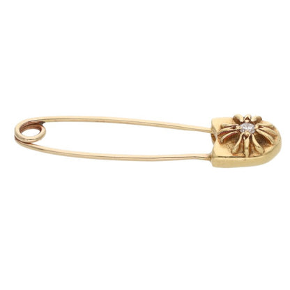 Chrome Hearts 22K 1 Diamond Small Safety Pin Size ONE SIZE