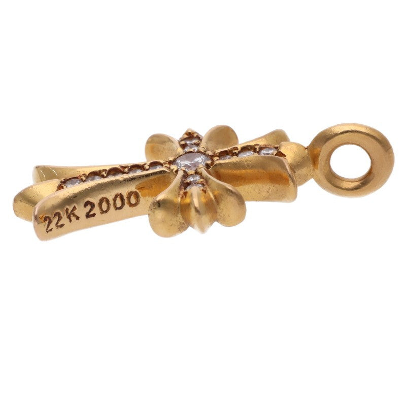Chrome Hearts 22K Tiny Fat Cross PAVE Diamond Size ONE SIZE