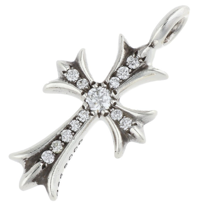 Chrome Hearts .925 Pave Diamond Tiny Fat Cross Size ONE SIZE