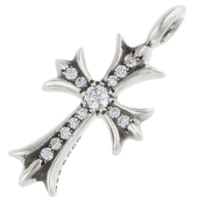 Chrome Hearts .925 Pave Diamond Tiny Fat Cross Size ONE SIZE
