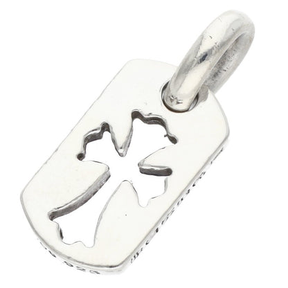 Chrome Hearts .925 Tiny Cutout Cross Dog Tag Size ONE SIZE