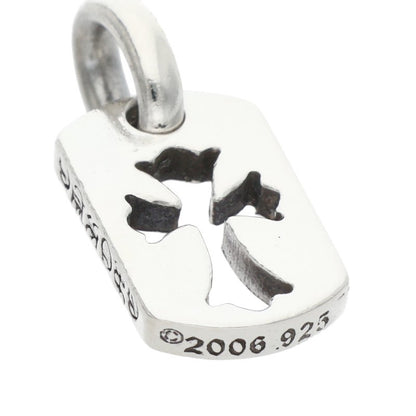 Chrome Hearts .925 Tiny Cutout Cross Dog Tag Size ONE SIZE