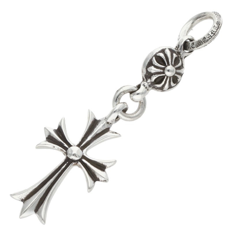 Chrome Hearts 1 Ball Tiny CH Cross Charm 925 Size ONE Silver