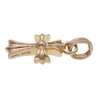 Chrome Hearts 22K Baby Fat Cross Gold Charm