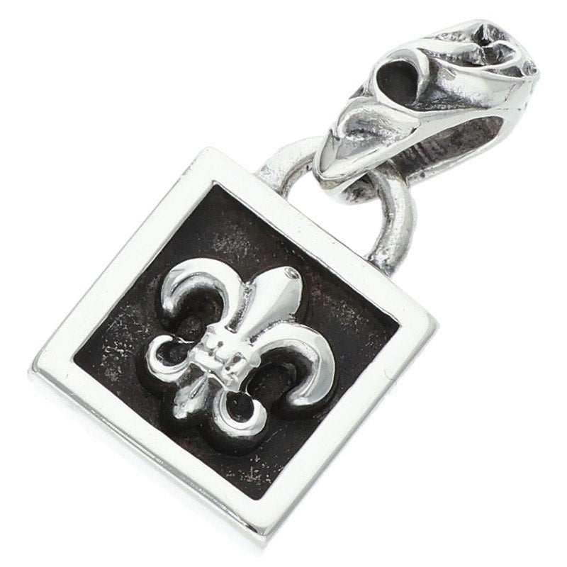 Chrome Hearts Framed BS Fleur Charm 925 Silver