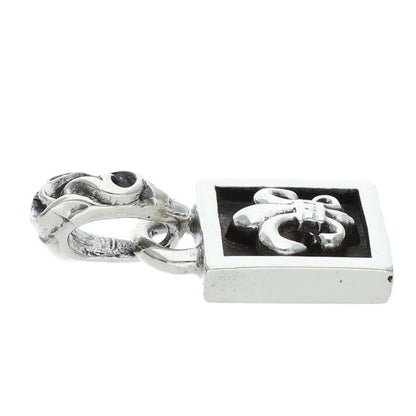 Chrome Hearts Framed BS Fleur Charm 925 Silver