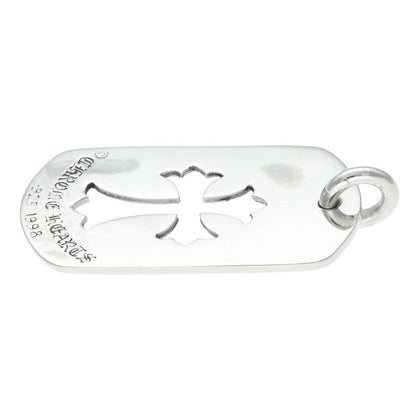 Chrome Hearts Cutout Cross Large Dog Tag 925 Size ONE Silver