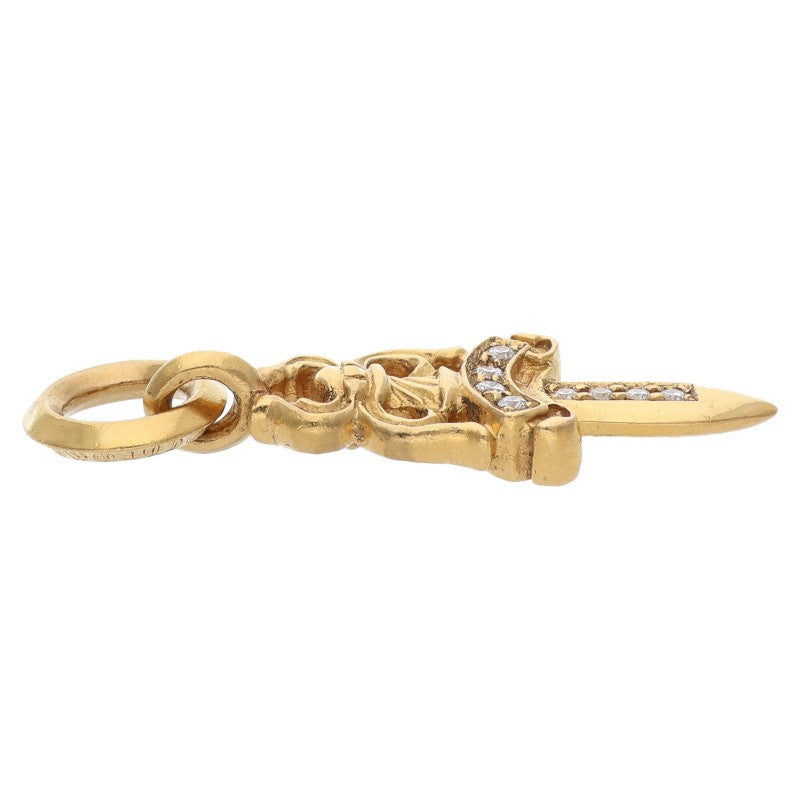 Chrome Hearts #5 Dagger 22K Gold Pave Diamond