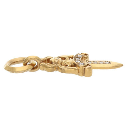 Chrome Hearts #5 Dagger 22K Gold Pave Diamond
