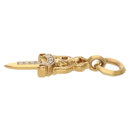 Chrome Hearts #5 Dagger 22K Gold Pave Diamond