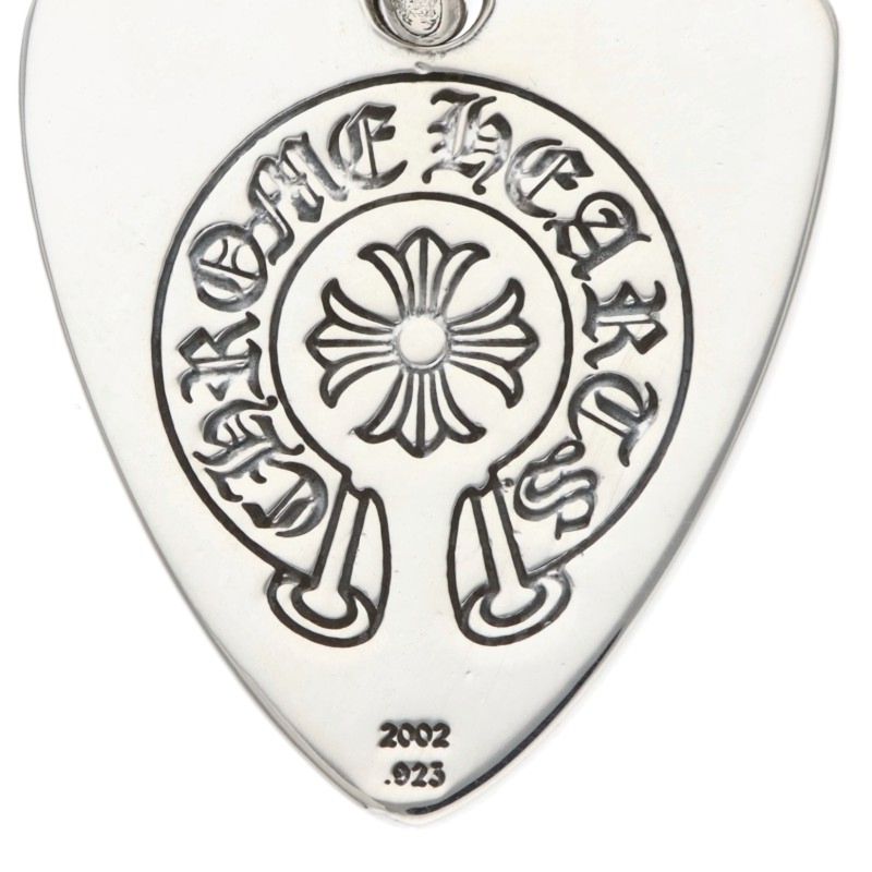 Chrome Hearts Guitar Pick 925 Silver Pendant Size ONE SIZE