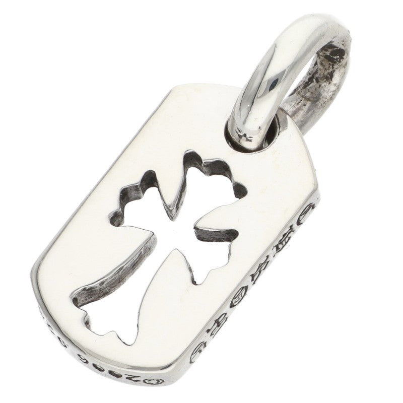 Chrome Hearts Tiny Cut Out Cross Dog Tag 925 Size ONE SIZE