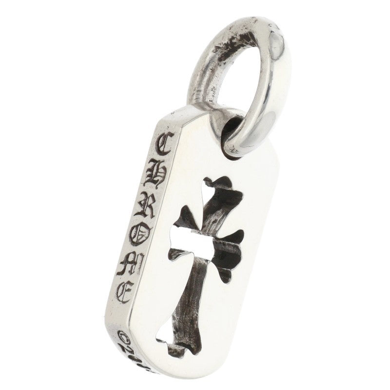 Chrome Hearts Tiny Cut Out Cross Dog Tag 925 Size ONE SIZE