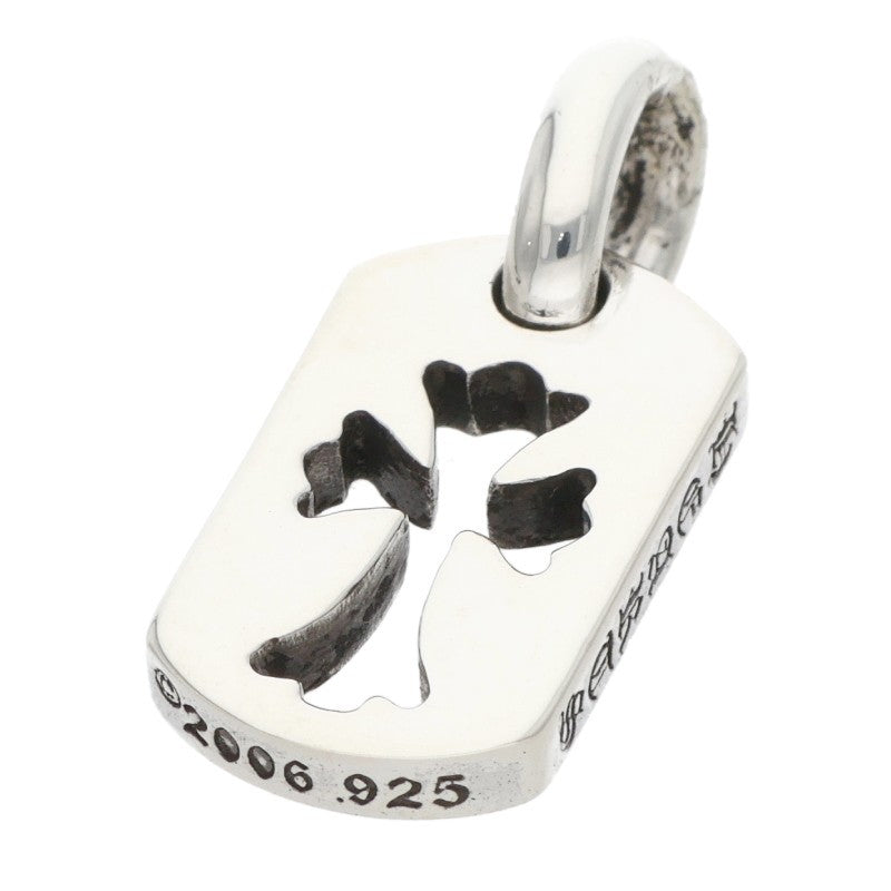 Chrome Hearts Tiny Cut Out Cross Dog Tag 925 Size ONE SIZE