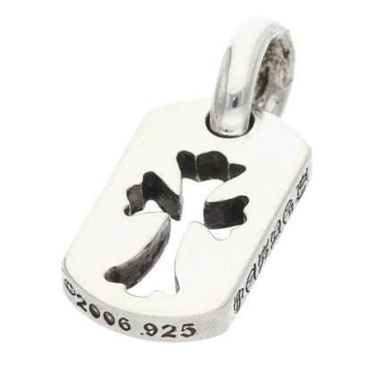 Chrome Hearts Tiny Cut Out Cross Dog Tag 925 Size ONE SIZE