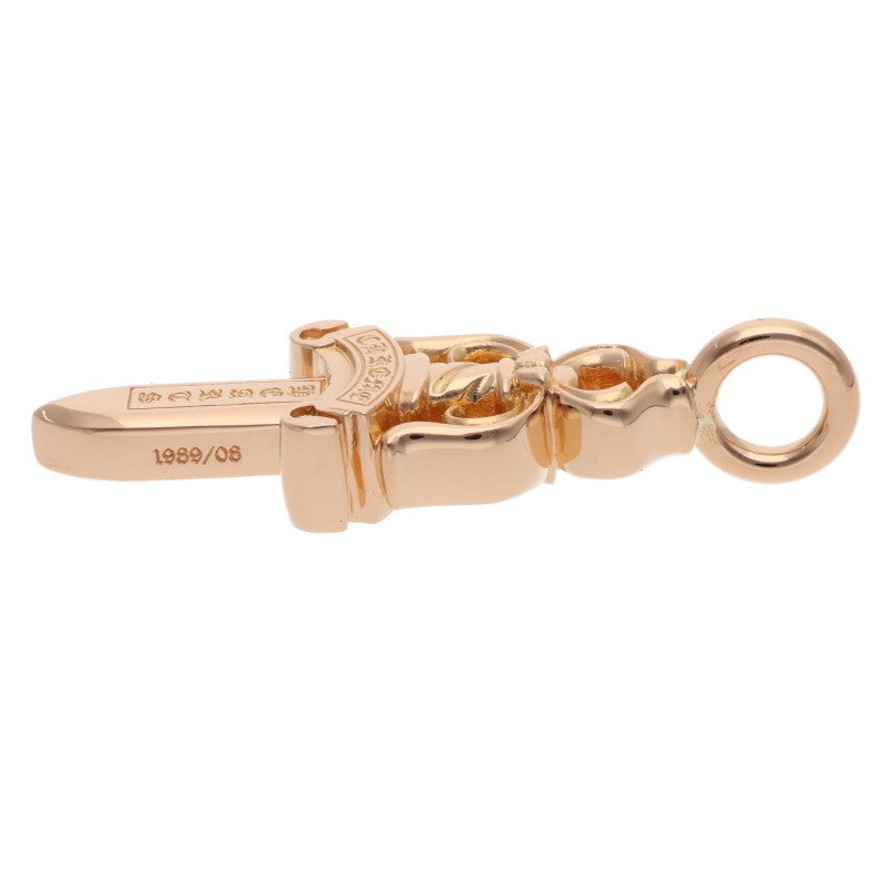 Chrome Hearts 22K Double Dagger Gold Pendant