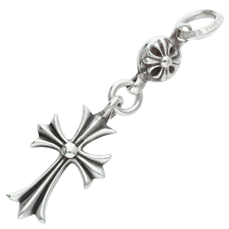 Chrome Hearts 1B Tiny CH Cross Silver Charm