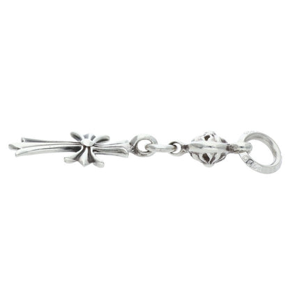 Chrome Hearts 1B Tiny CH Cross Silver Charm